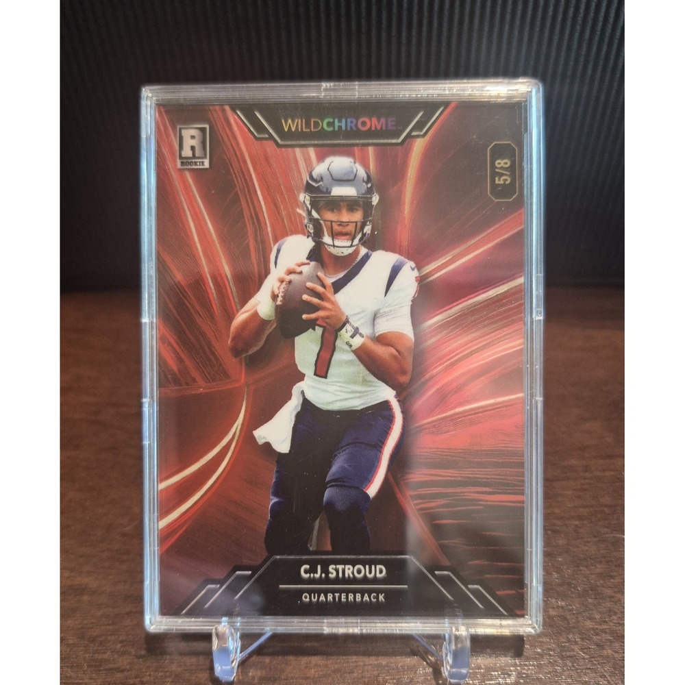 2023 Wild Card Wildchrome C.J. Stroud #WCL-PR  Rookie Red /8 Houston Texans (RC)